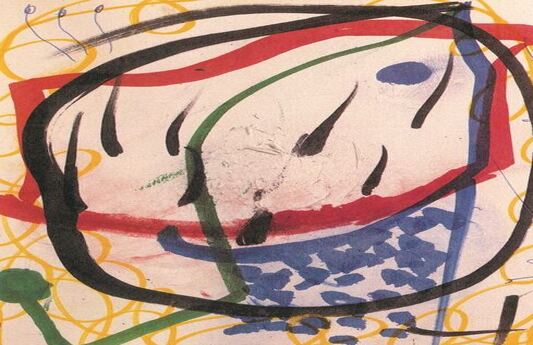 Dessin de Joan Miró, 1975, Galerie Editart, Genève © Successió Miró, Adagp Paris 2021